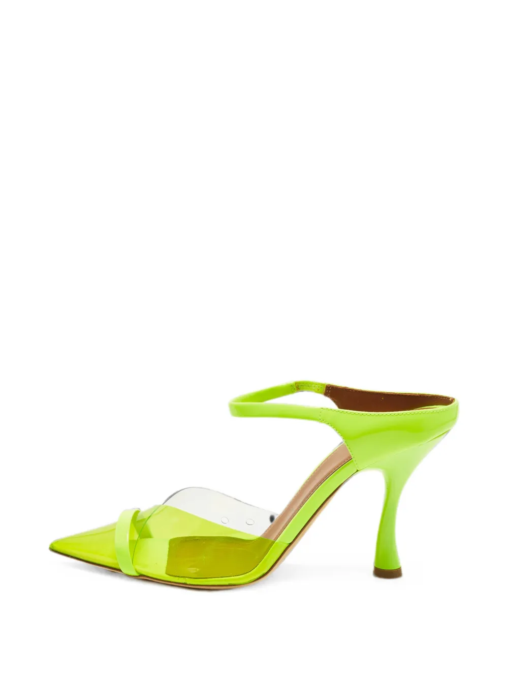 Pre-owned Malone Souliers Lona Pointed-toe Sandals In White