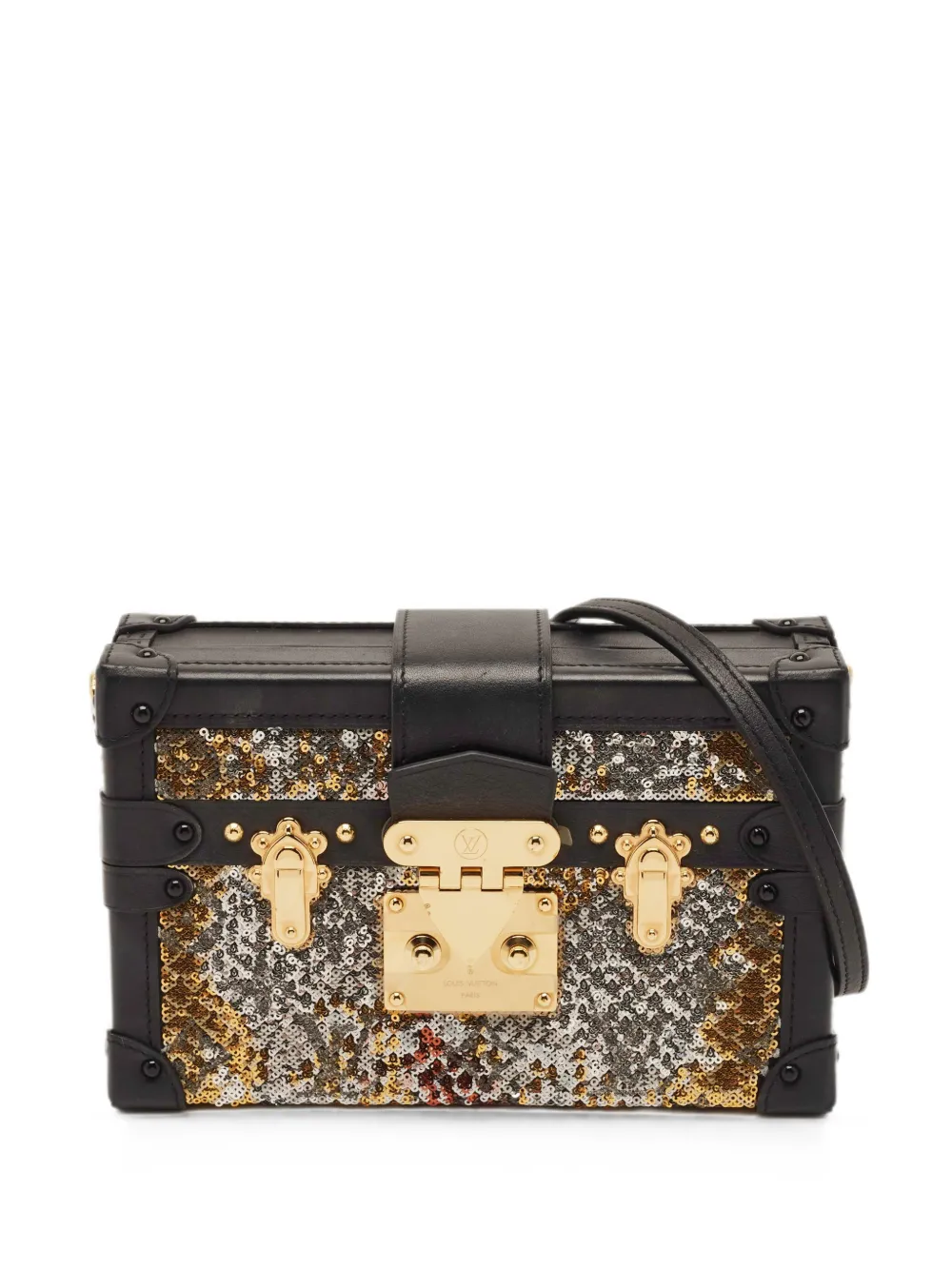 Louis Vuitton Pre-Owned Petite Malle sequin clutch bag - Schwarz