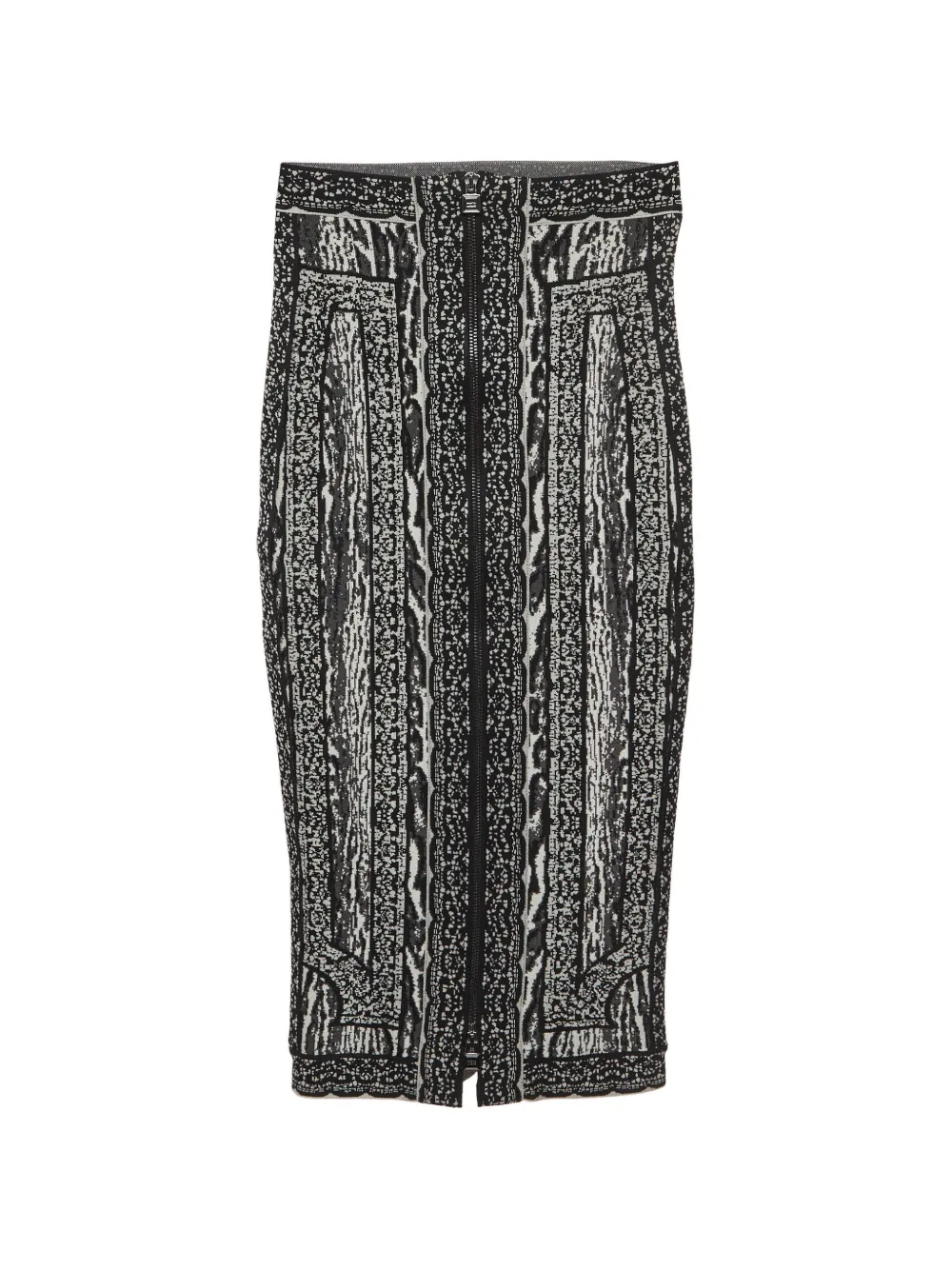 Hervé Léger Pre-Owned patterned pencil skirt - Schwarz