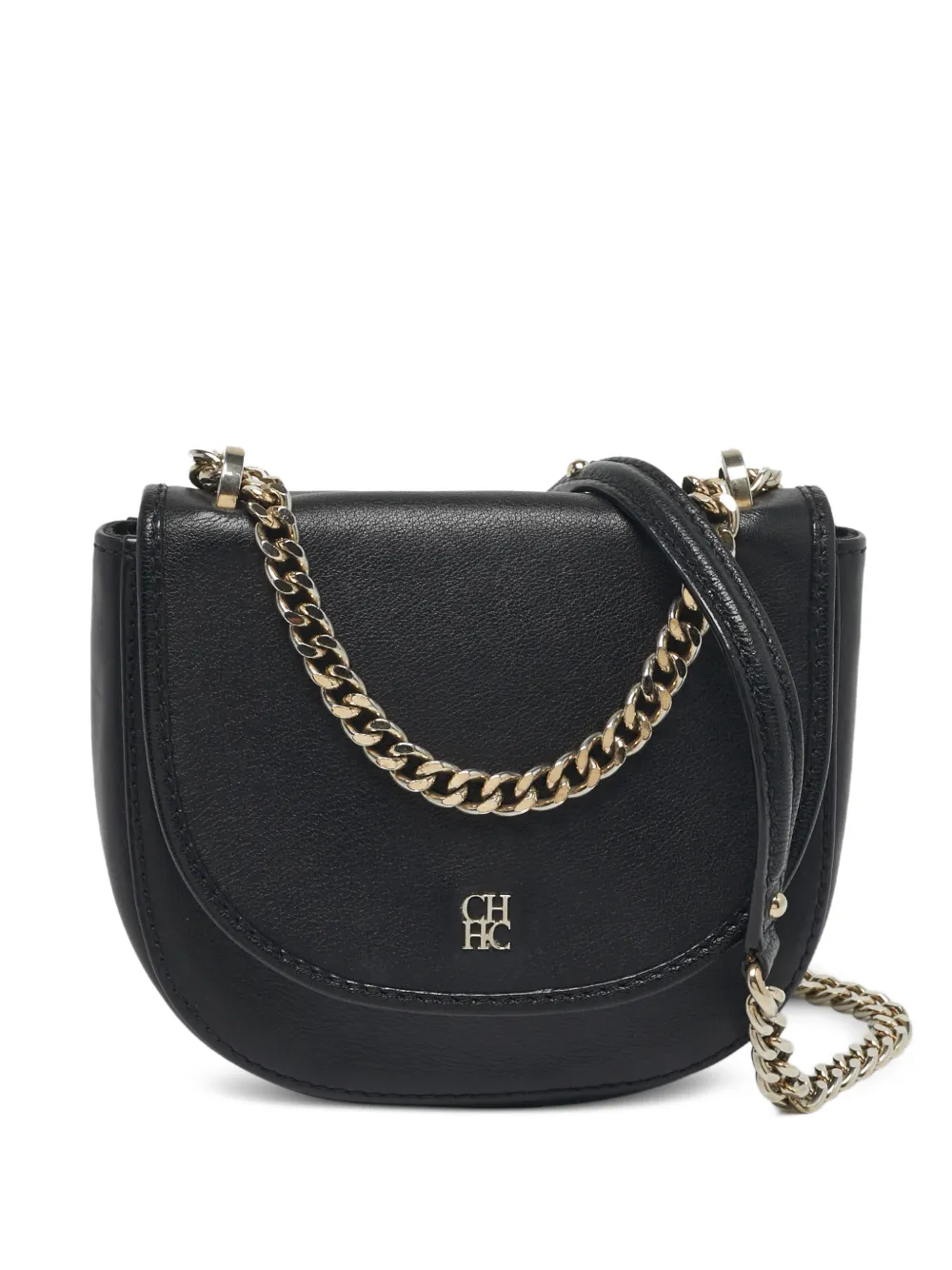 Carolina Herrera Vintage leather crossbody bag - Schwarz