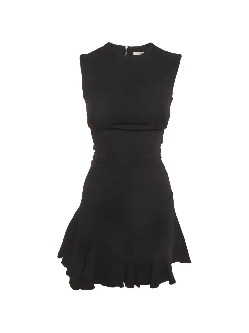 Victoria Beckham Abito corto con ruches - Nero