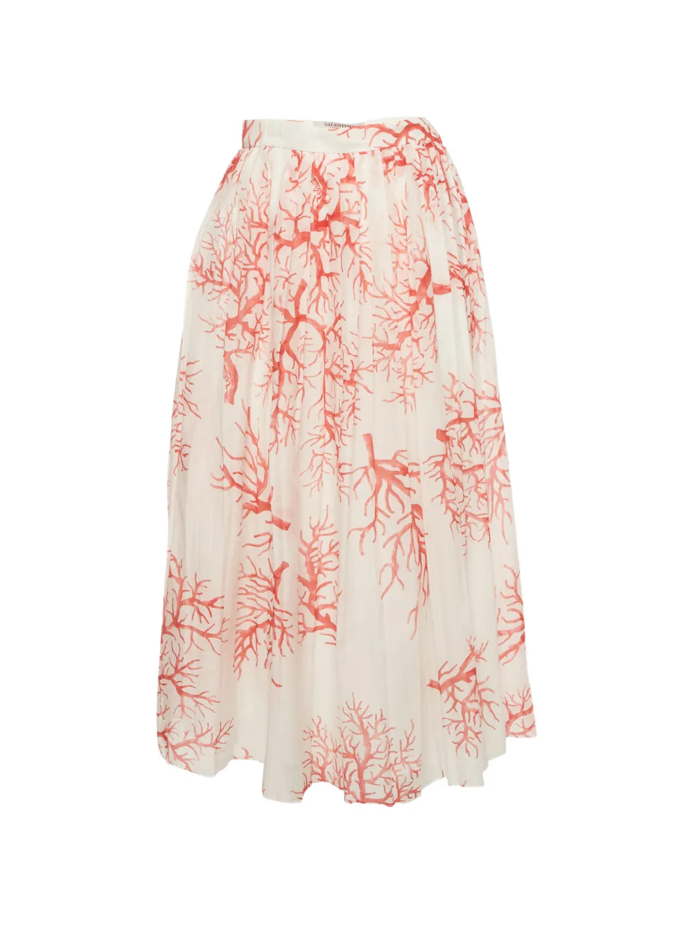 Valentino Garavani Pre-Owned pleated-design skirt - Bianco