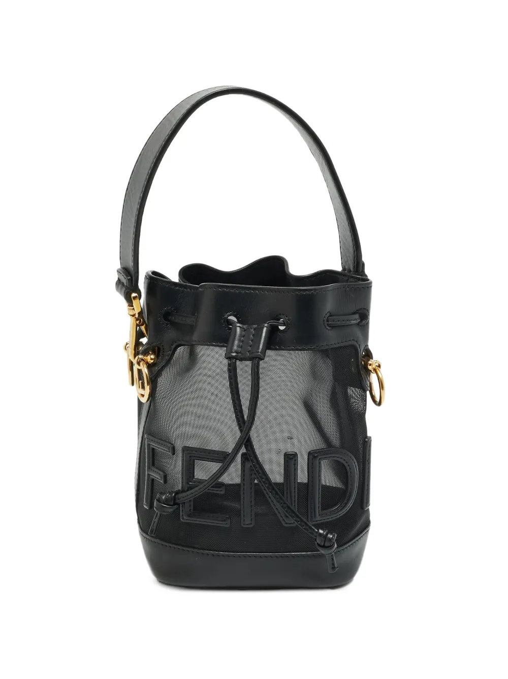 Fendi Pre-Owned 2021 mini Mon Tresor bucket bag - Nero