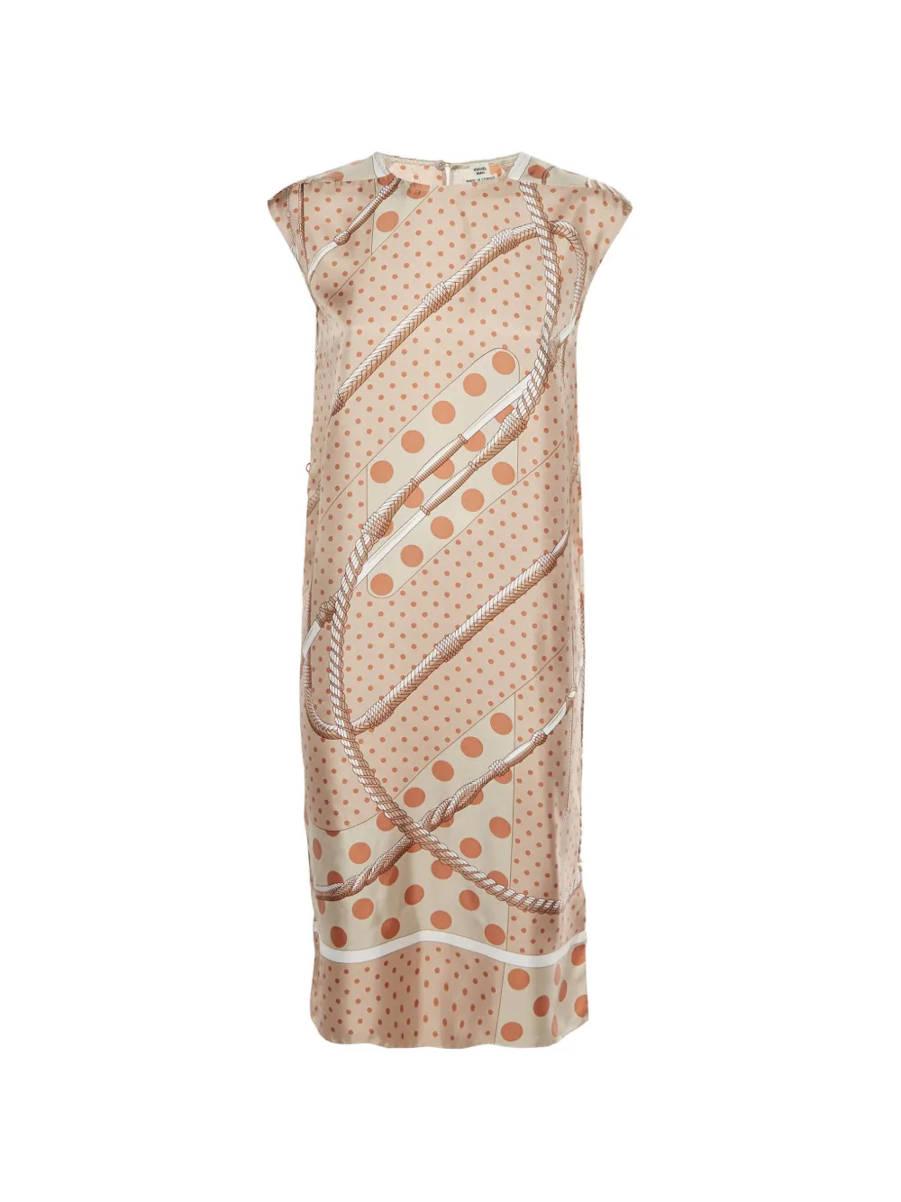 Hermès Pre-Owned Clic Clac à Pois shift dress - Toni neutri