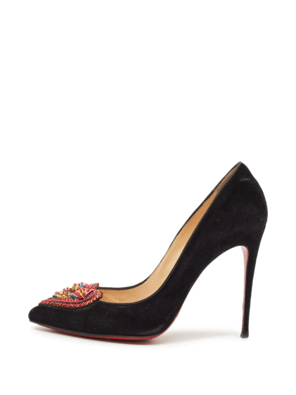 Christian Louboutin Pre-Owned Coralita Pumps mit Perlen - Schwarz