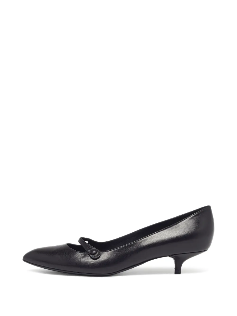 Bottega Veneta Pre-Owned pointed-toe Mary Jane pumps - Nero