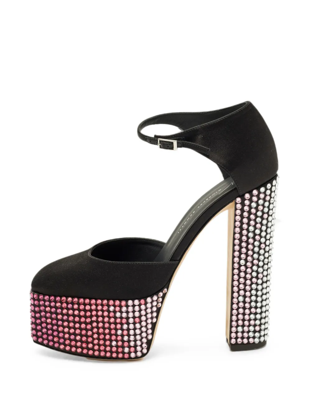 Giuseppe Zanotti Vintage Pumps Bebe con cristalli - Nero