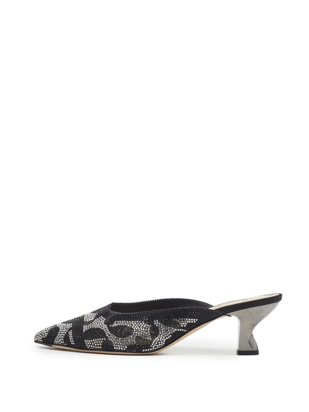 Fendi Pre-Owned Colibri crystal-embellished mules - Nero