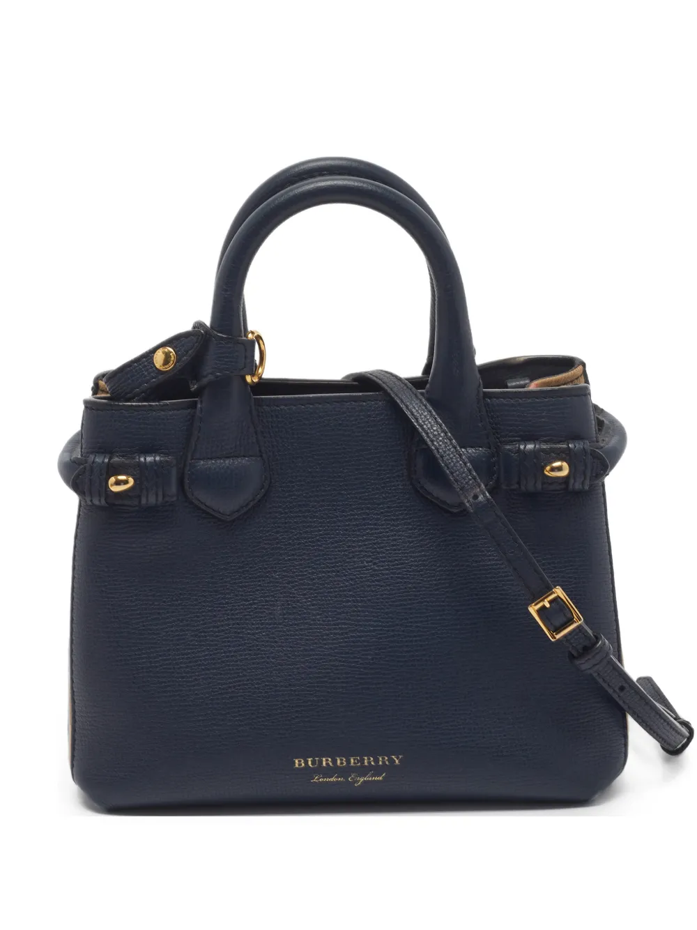 Burberry Pre-Owned mini Banner tote bag - Blu