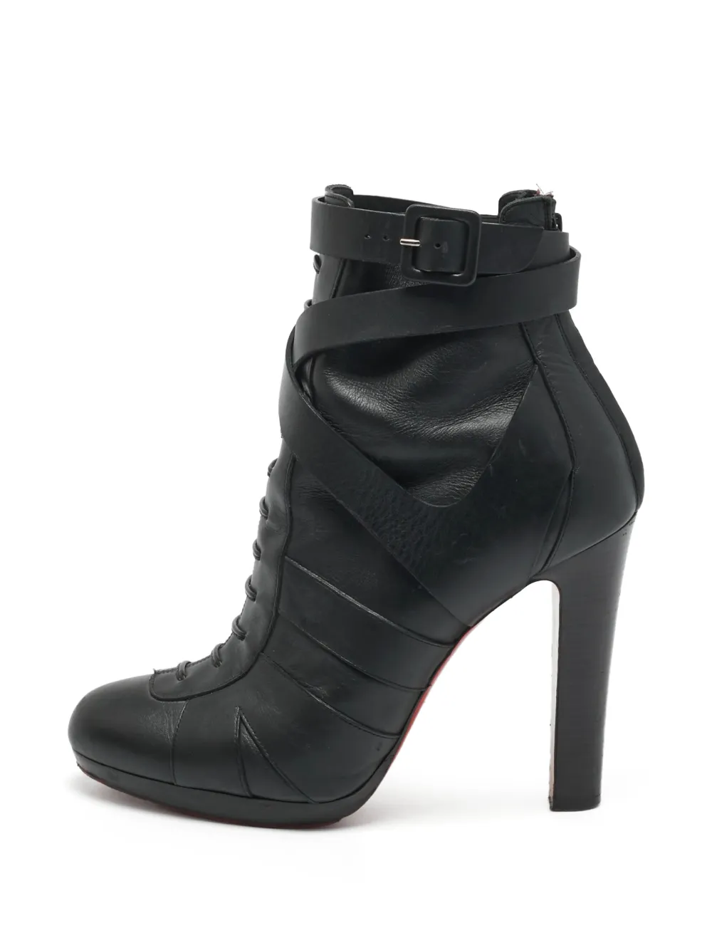 Christian Louboutin Pre-Owned Lamu lace-up ankle boots - Schwarz