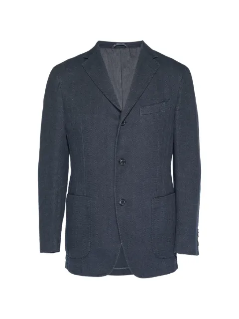 Ermenegildo Zegna Vintage herringbone-pattern single-breasted blazer