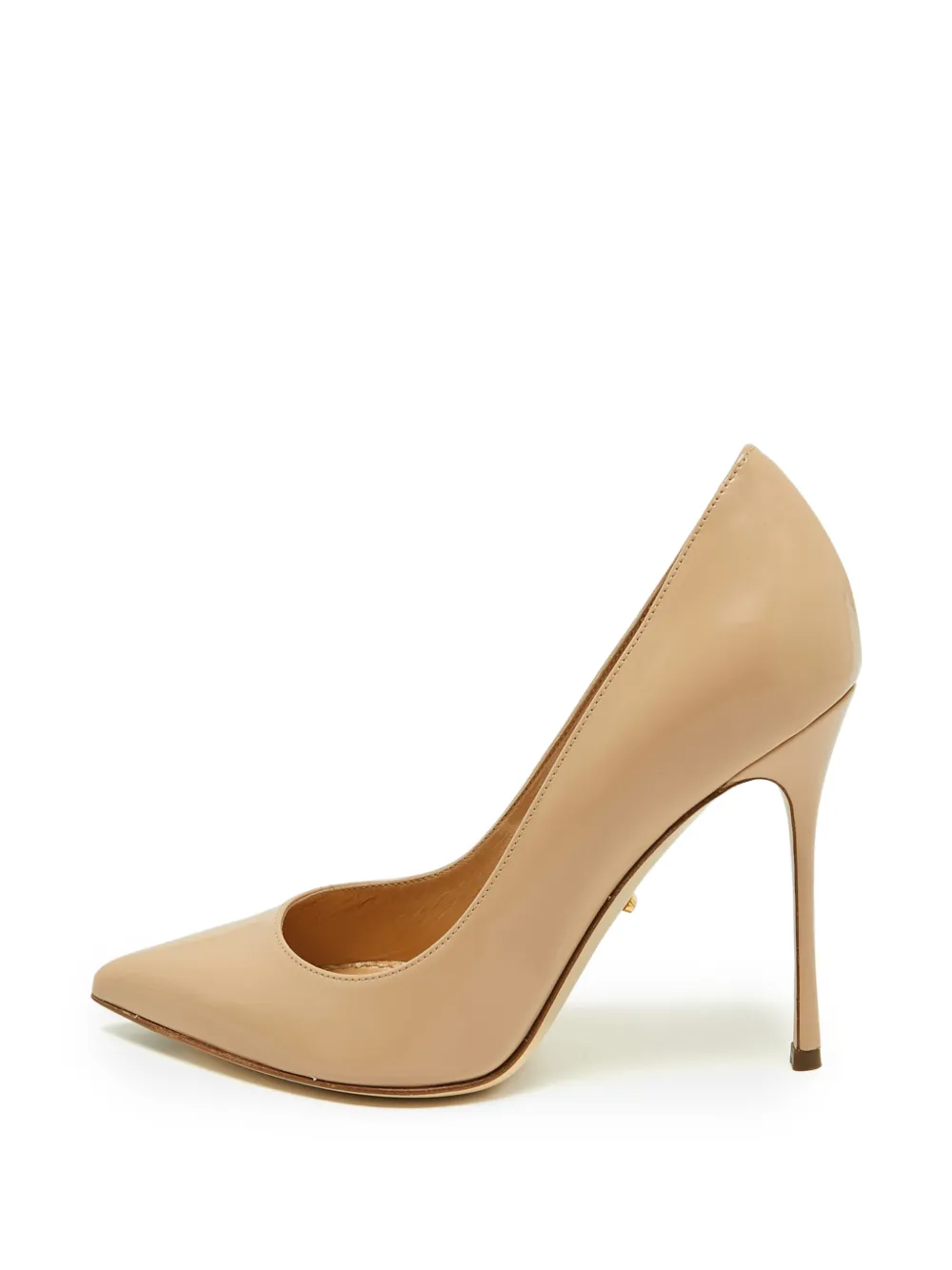 Gianvito Rossi pointed-toe leather pumps - Nude