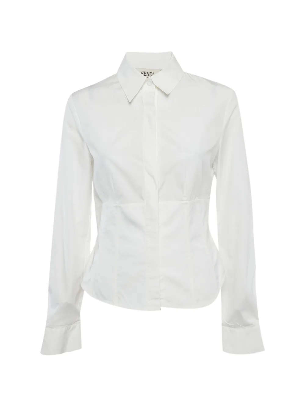 Fendi Pre-Owned Camicia in stile corsetto - Bianco