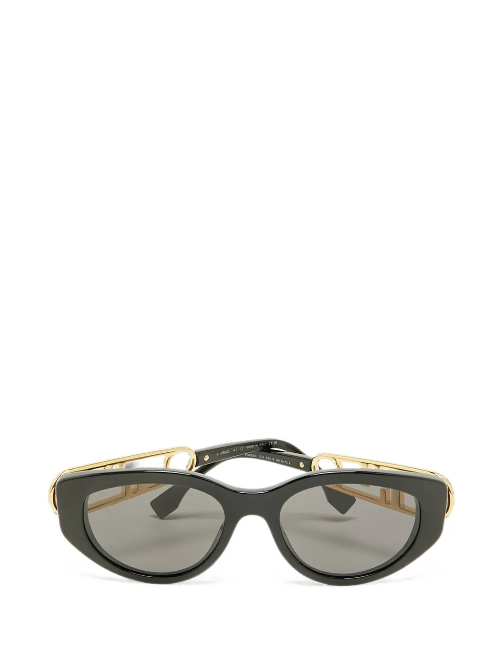 Fendi Pre-Owned x Versace Fendace oval-frame sunglasses - Nero