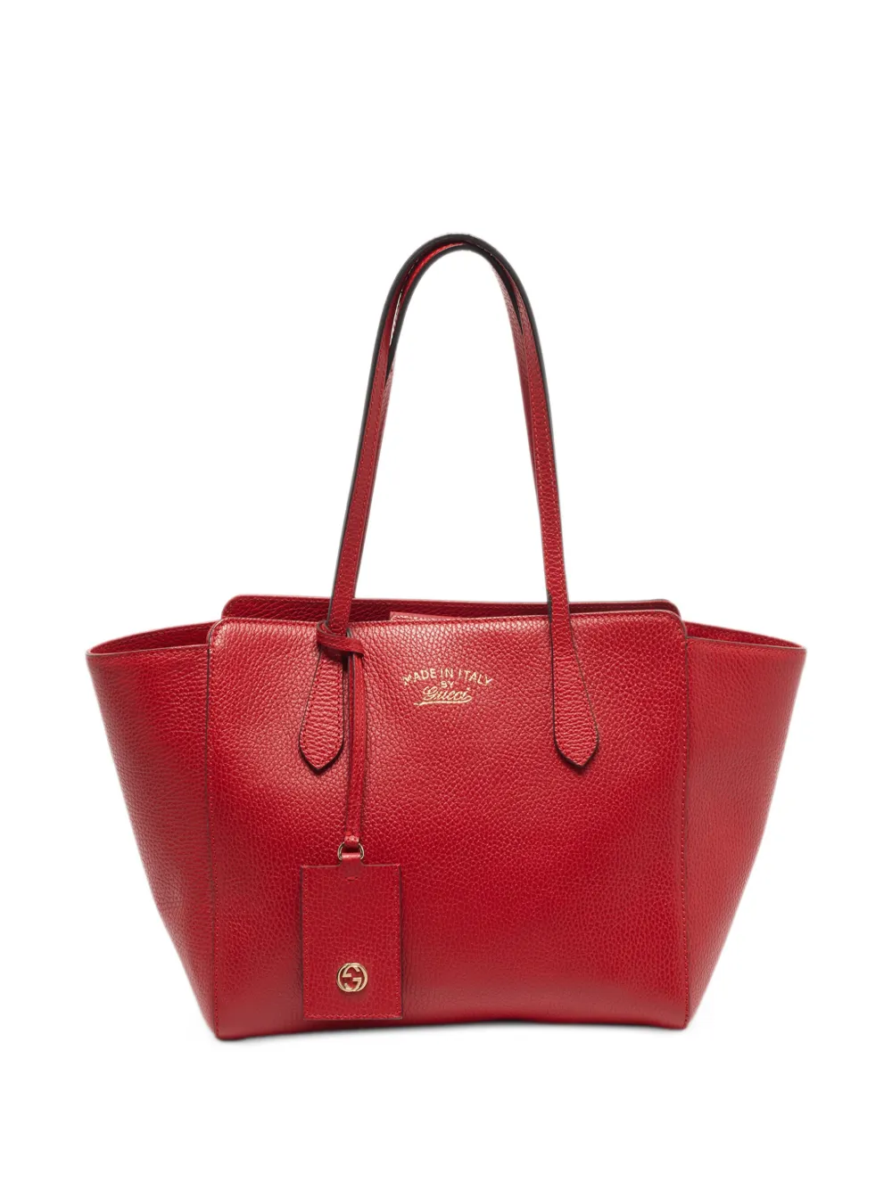 Gucci Pre-Owned Borsa tote Swing piccola in pelle - Rosso