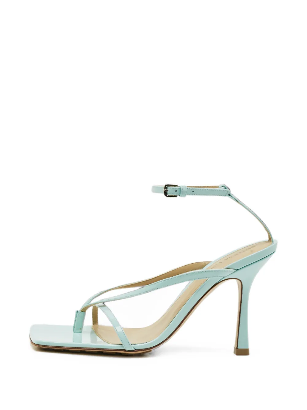 Bottega Veneta Pre-Owned leather heeled sandals - Blu