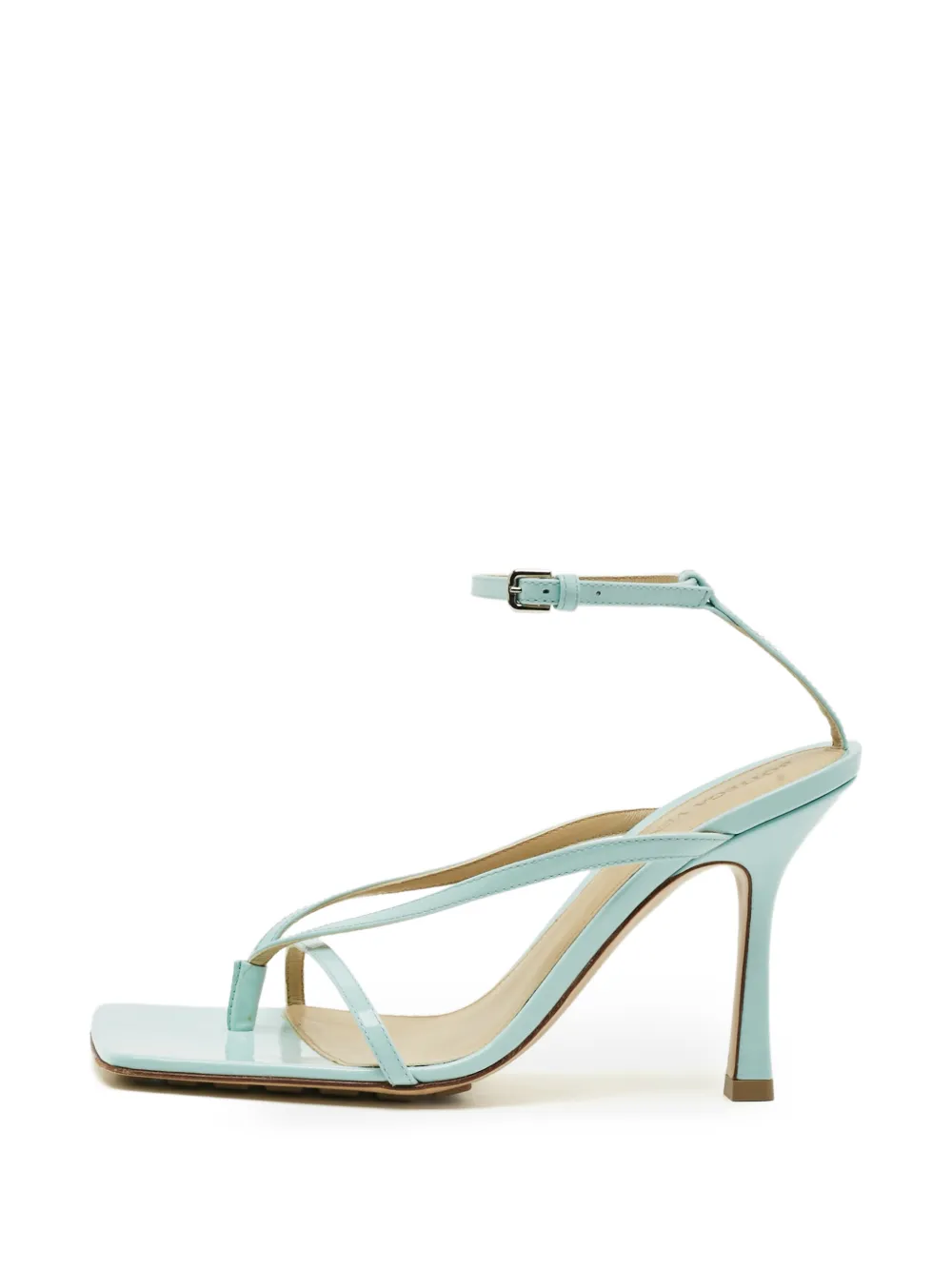Bottega Veneta Pre-Owned leather heeled sandals - Blau