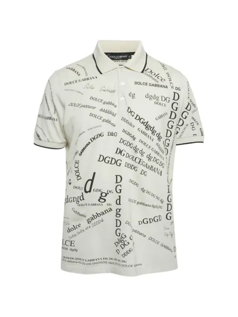 Dolce & Gabbana Pre-Owned DG lettering polo shirt