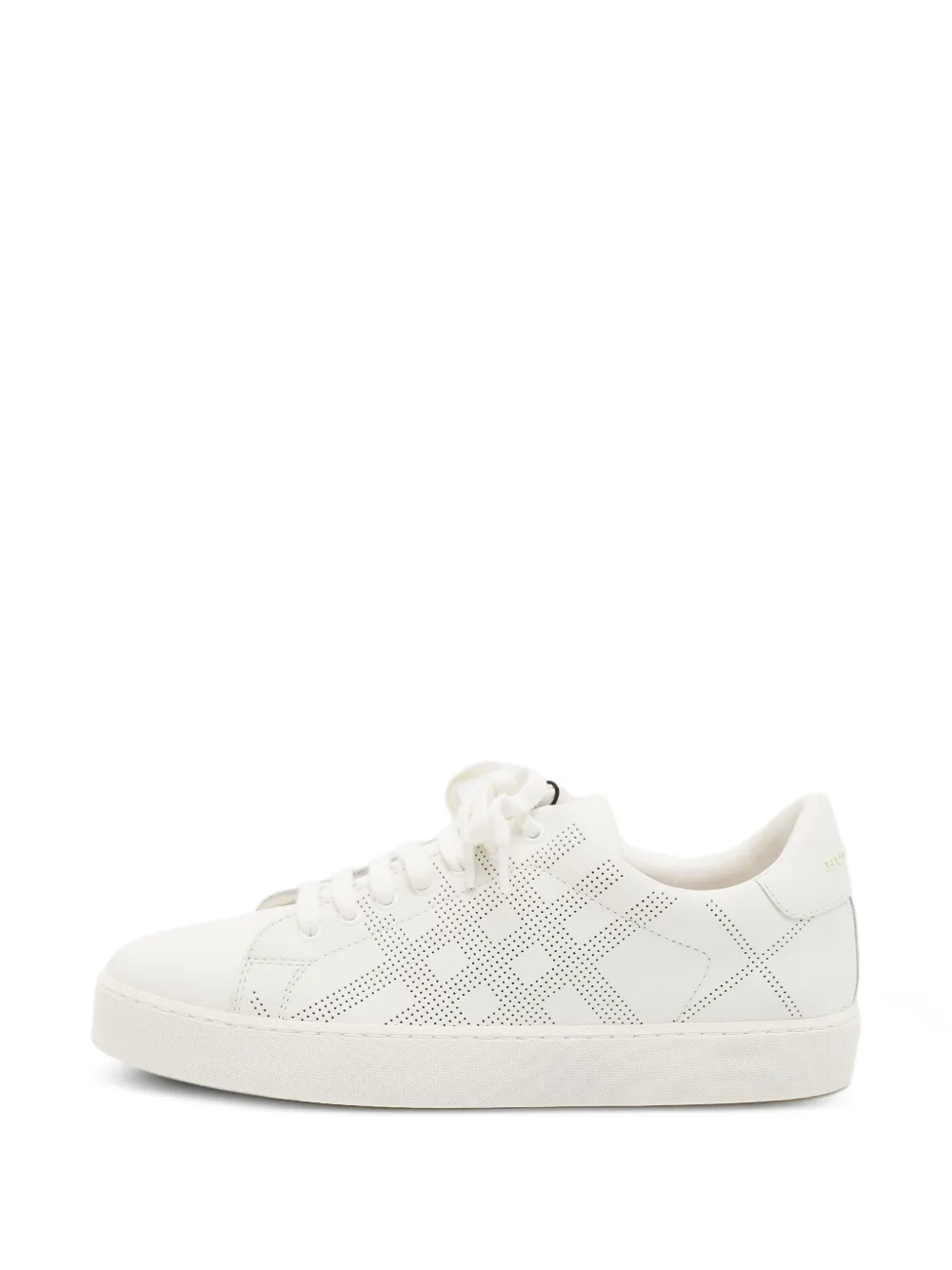 Burberry Pre-Owned Westford perforated sneakers - Bianco