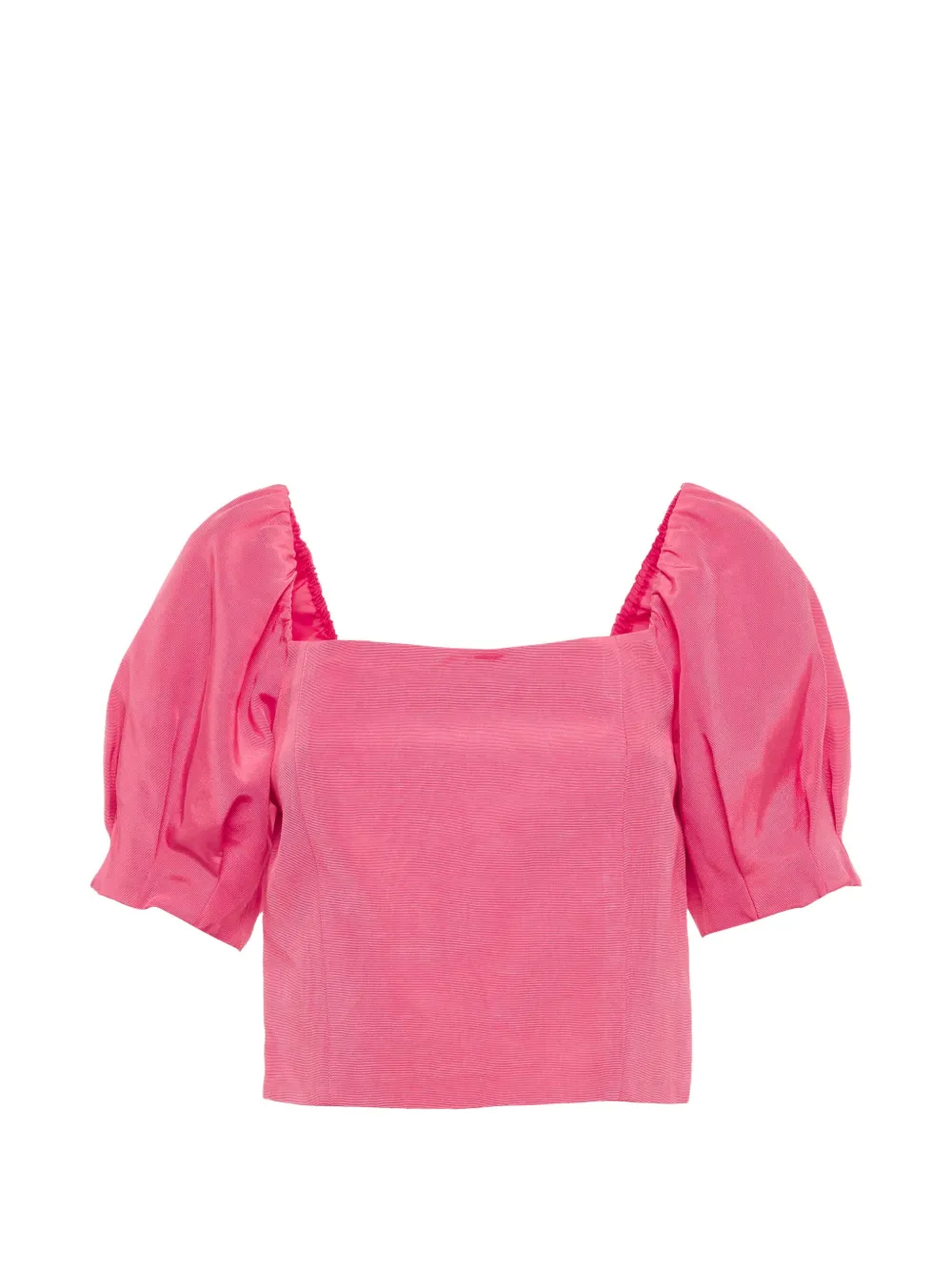 alice + olivia Joslyn puff-sleeve crop top - Rosa