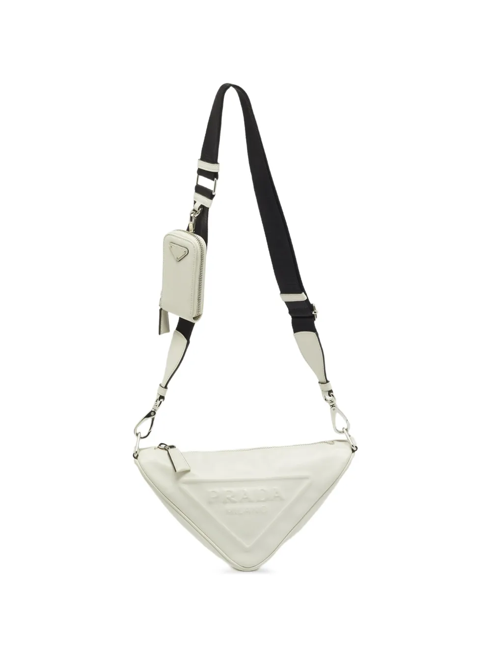Prada Pre-Owned Triangle shoulder bag - Bianco