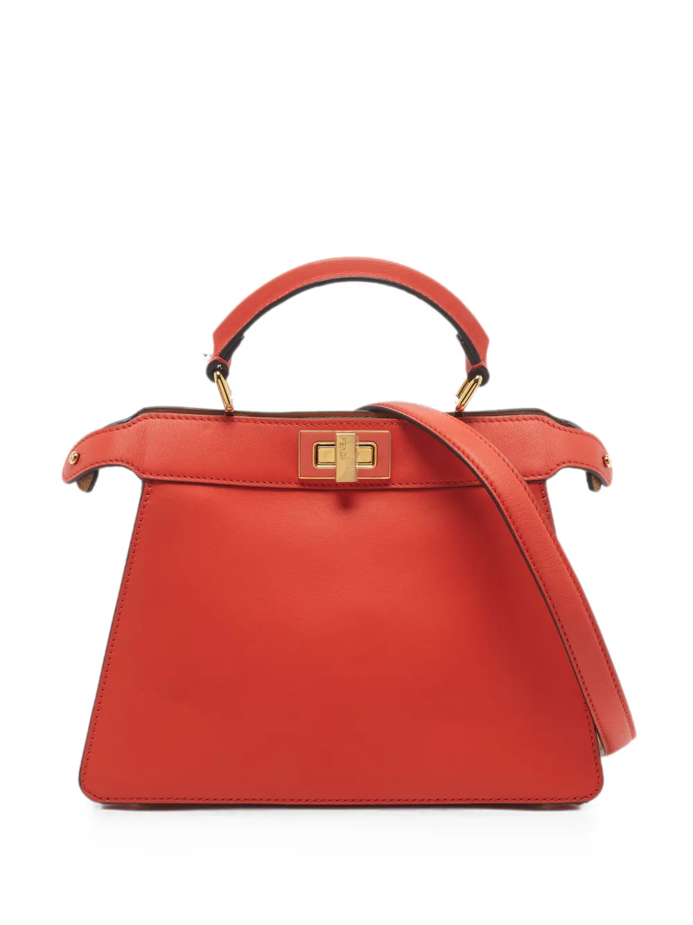 Fendi Pre-Owned Borsa a mano Peekaboo IseeU piccola 2021 - Arancione