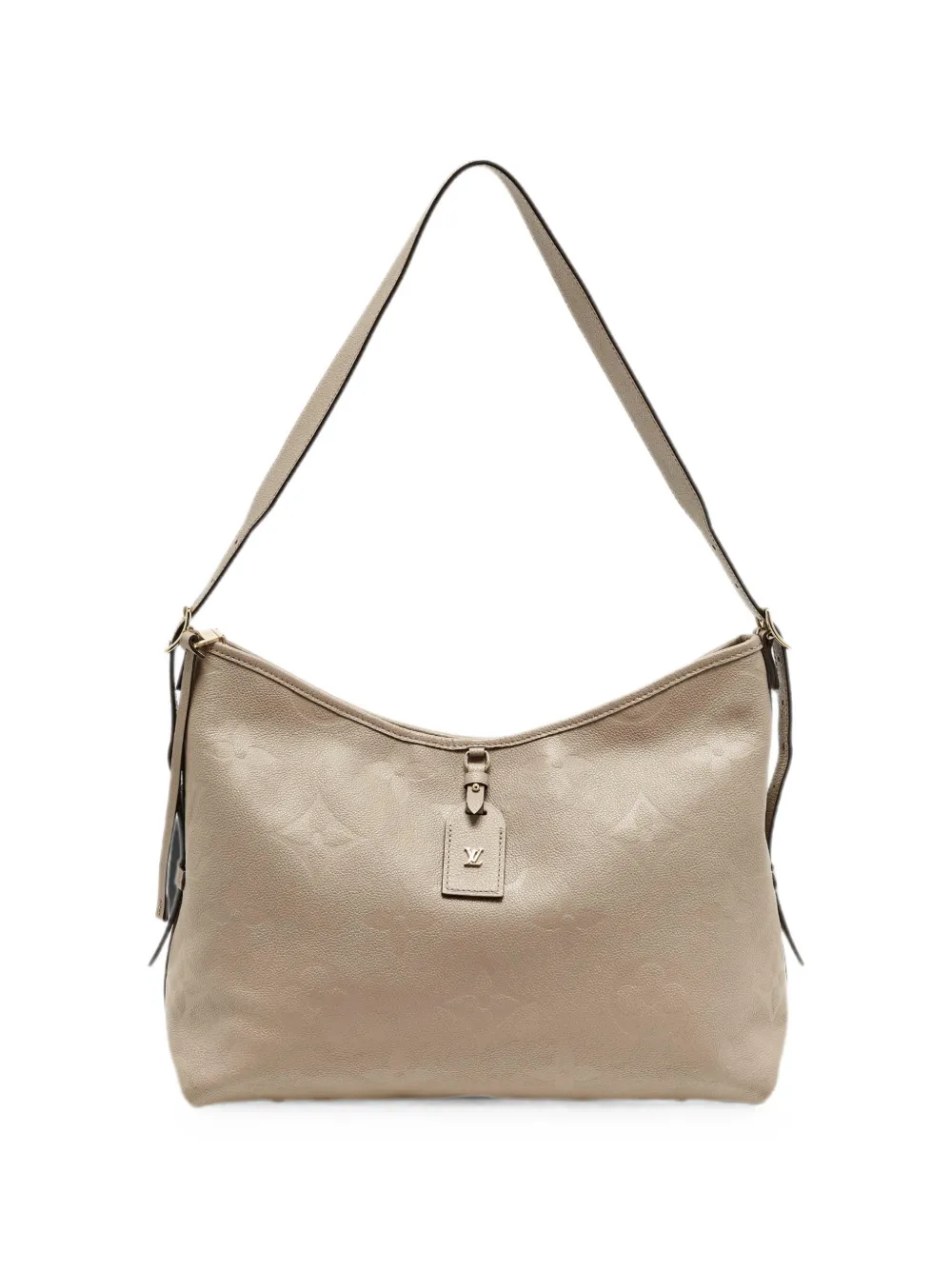 Louis Vuitton Pre-Owned CarryAll MM Monogram Giant Empreinte shoulder bag - Nude