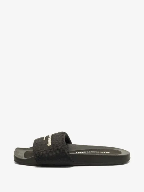 Alexander Wang logo-print pool slides