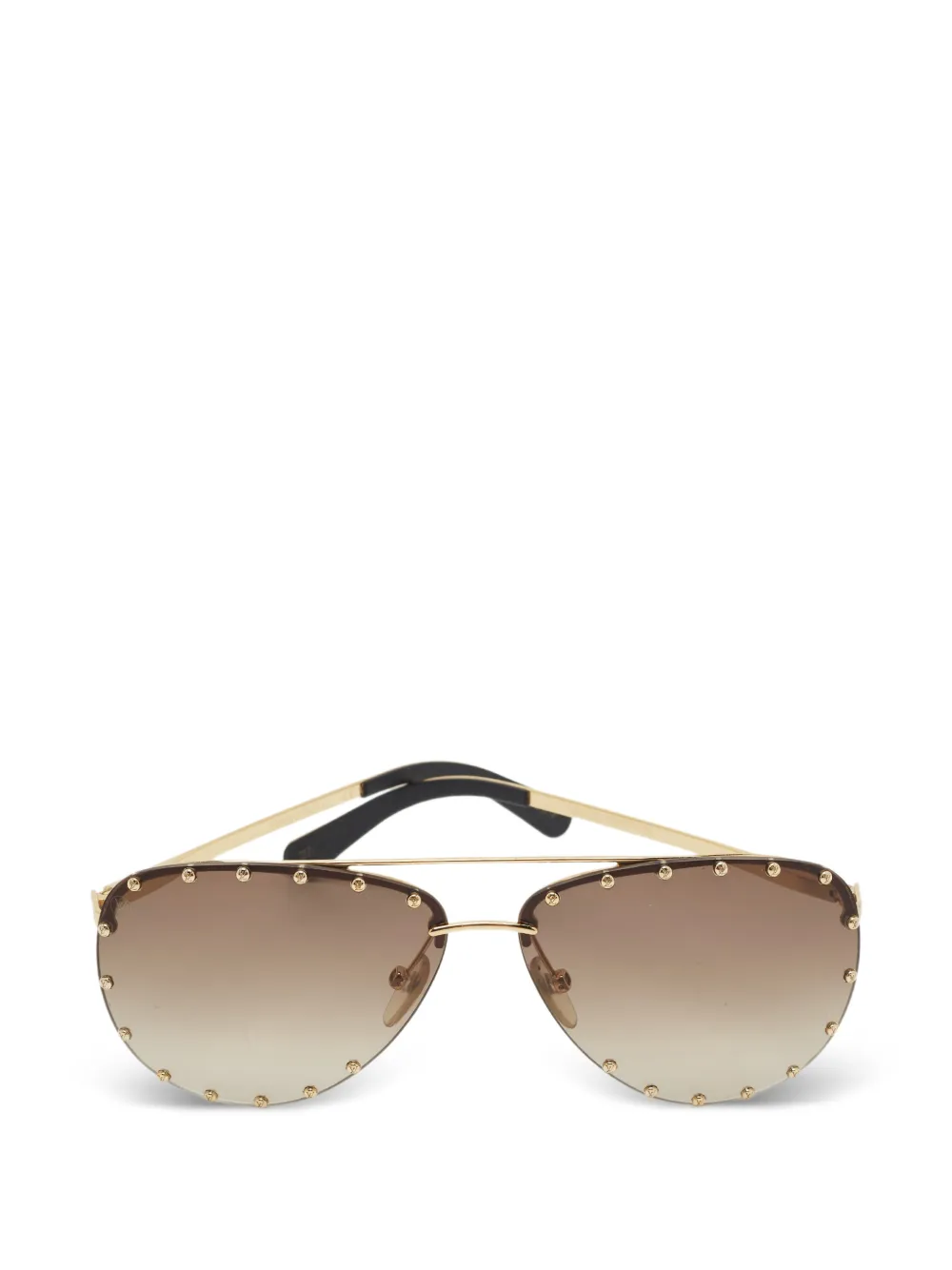 Louis Vuitton Pre-Owned The Party pilot sunglasses - Gold