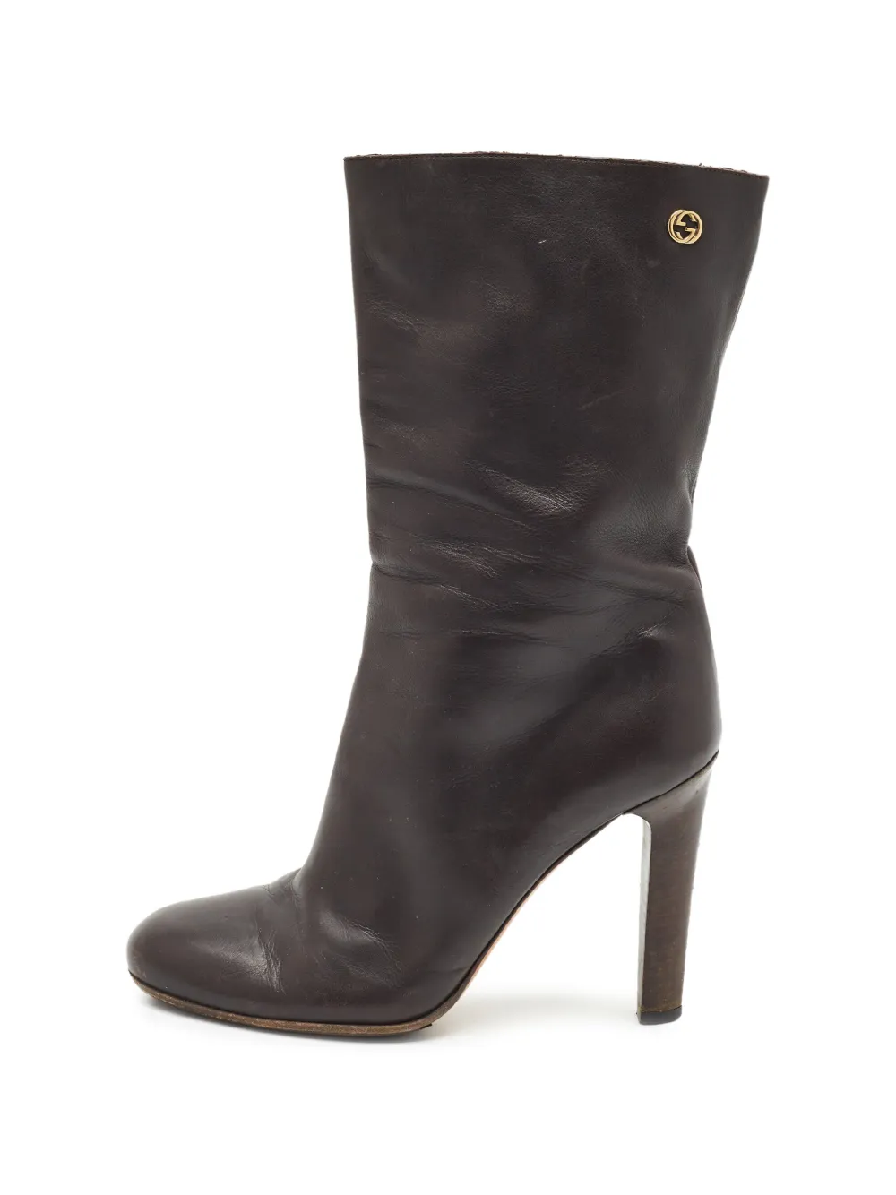 Gucci Pre-Owned leather ankle boots - Braun
