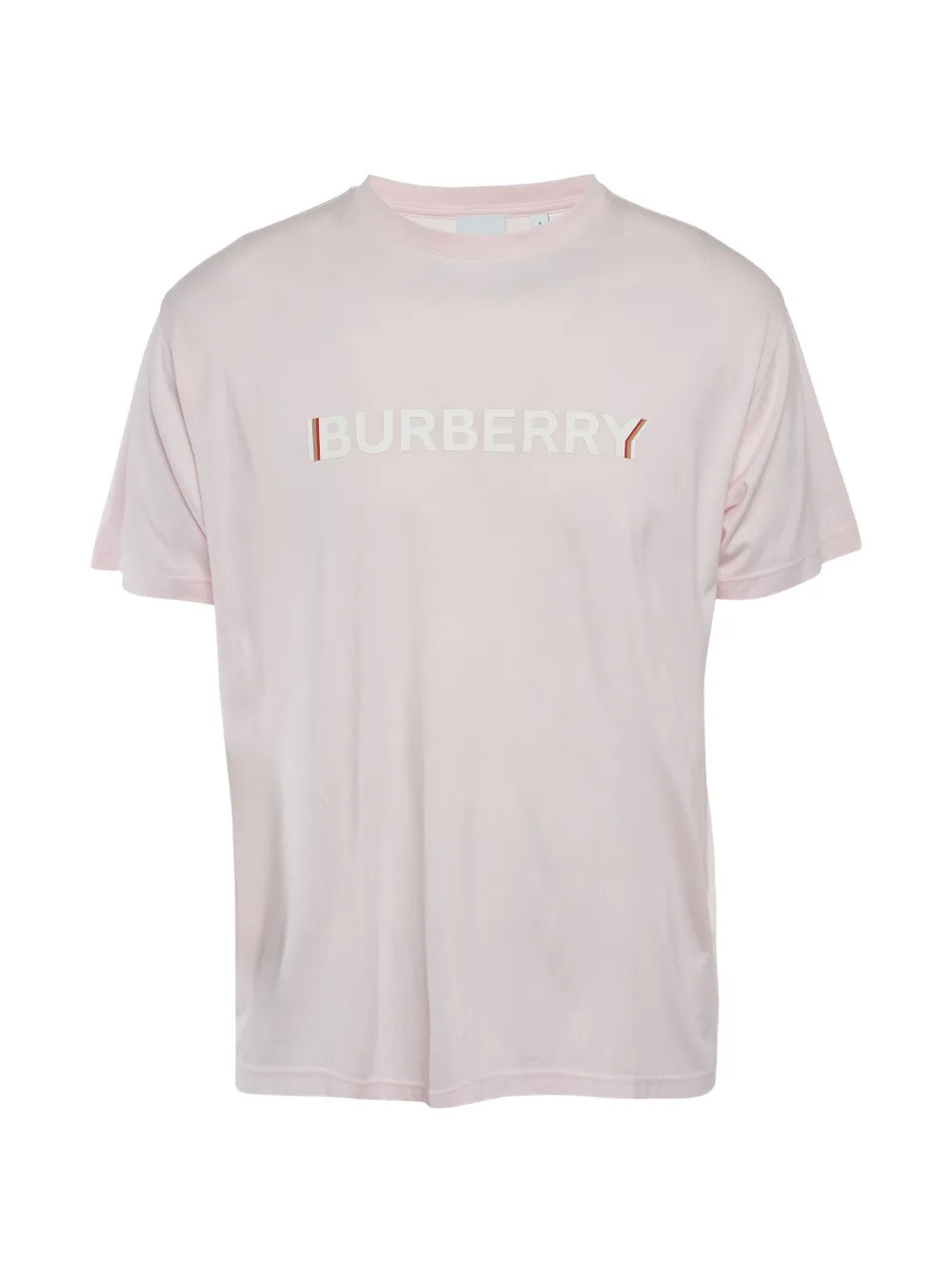 Burberry Pre-Owned logo print jersey T-shirt - Rosa