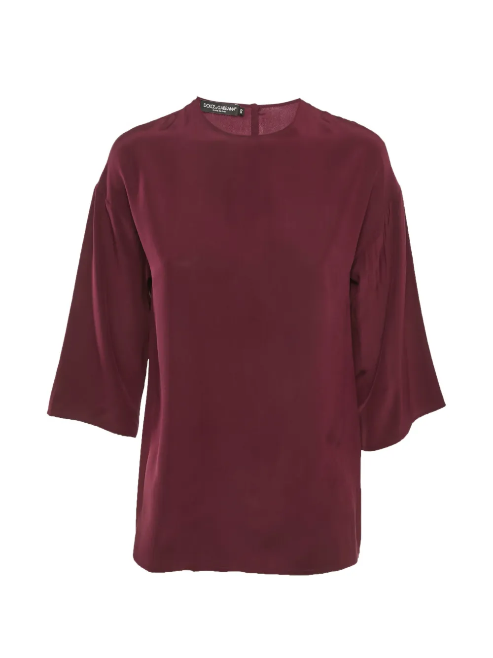 Dolce & Gabbana Pre-Owned round-neck silk blouse - Rosso