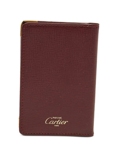 Cartier Cartier Must de Cartier Burgundy Leather Card Case with Leather Key Ring