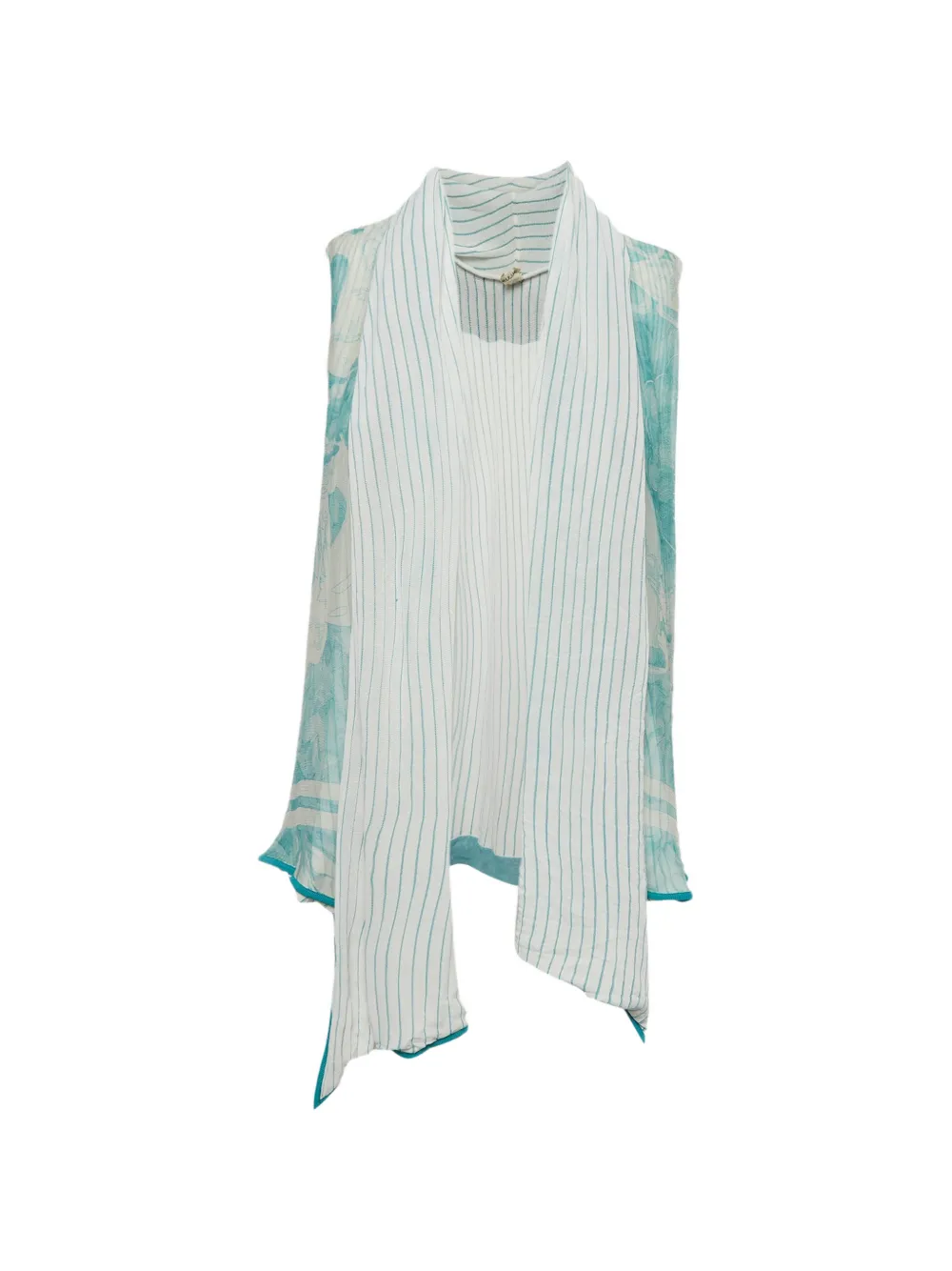 Hermès Pre-Owned Blusa a righe - Bianco