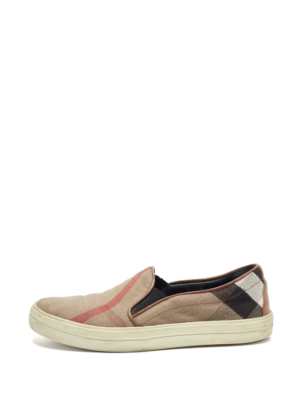 Burberry Pre-Owned Novacheck Slip-On-Sneakers - Nude