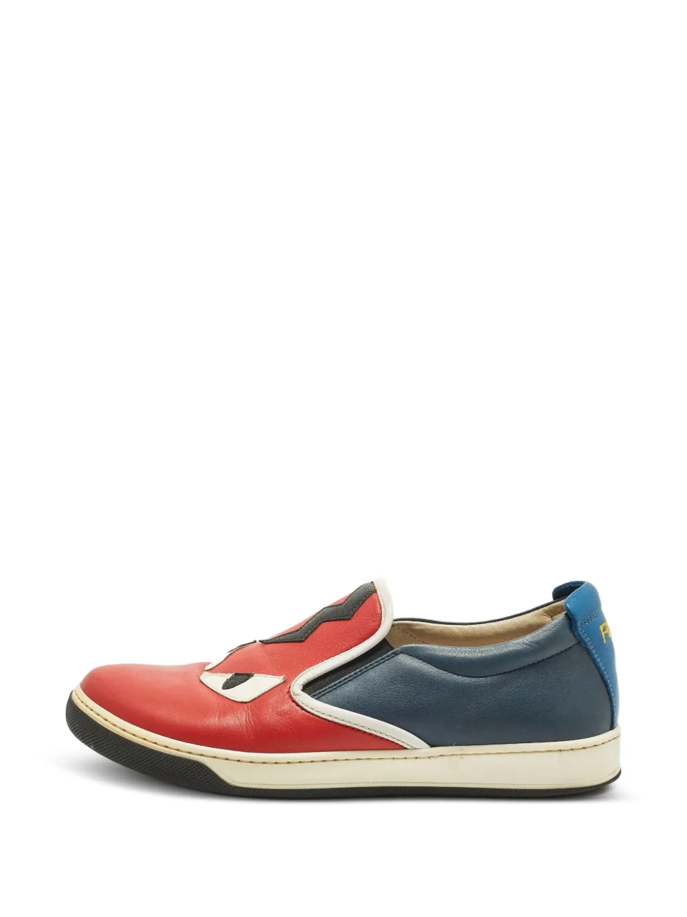 Fendi Pre-Owned Sneakers Monster Eyes in pelle - Rosso