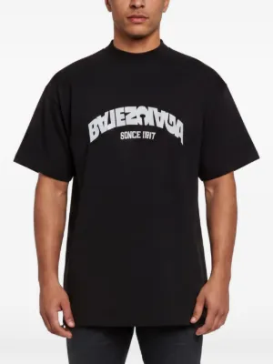 Balenciaga Pre-Owned Music Archive Distressed T-shirt | Black