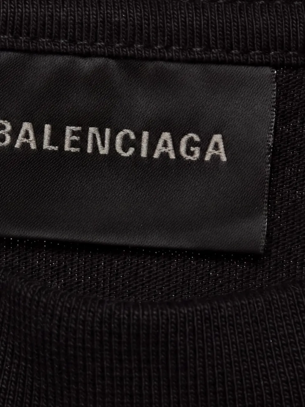 Balenciaga Pre-Owned logo-embroidered T-shirt | Black | FARFETCH