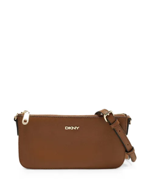 DKNY Vintage zip-top leather cross body bag