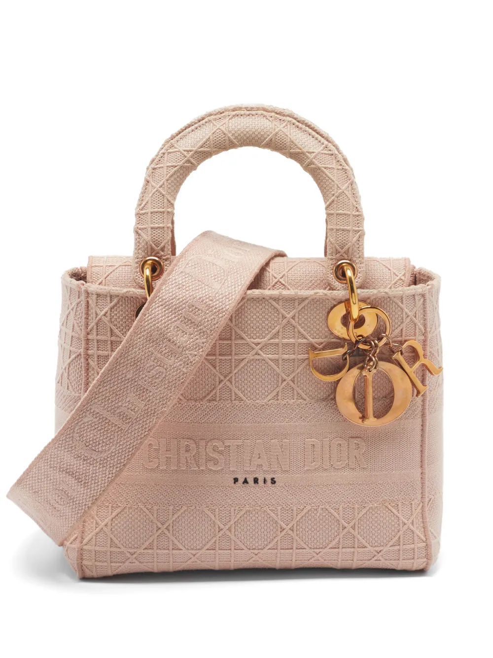 Christian Dior Pre-Owned medium Lady D-Lite embroidered tote bag - Rosa