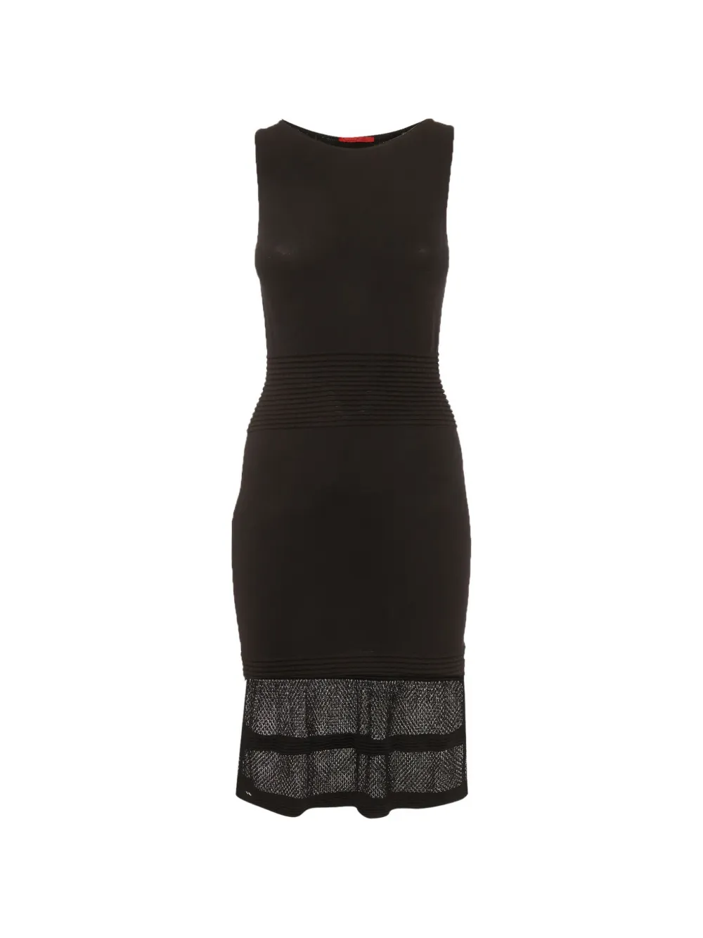 Carolina Herrera Vintage stretch knit midi dress - Nero