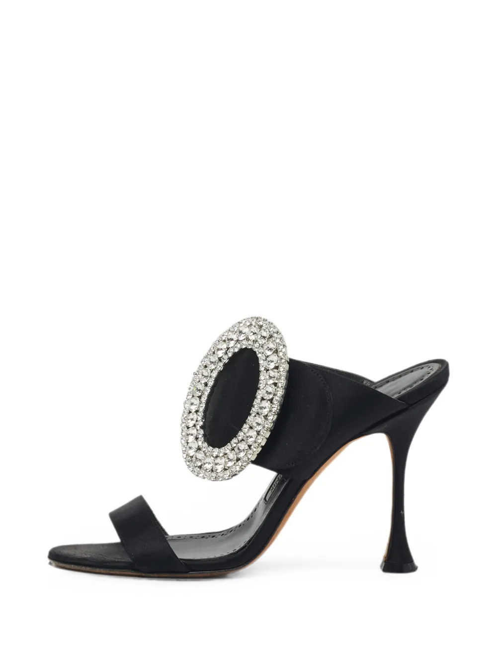 Manolo Blahnik Fibiona Sandalen mit Kristallen - Schwarz