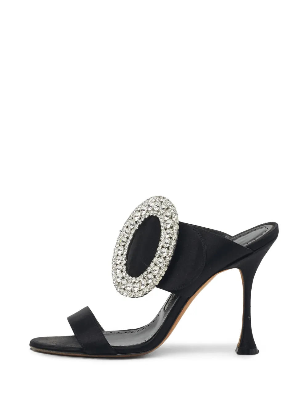 Manolo Blahnik Fibiona Sandalen mit Kristallen - Schwarz