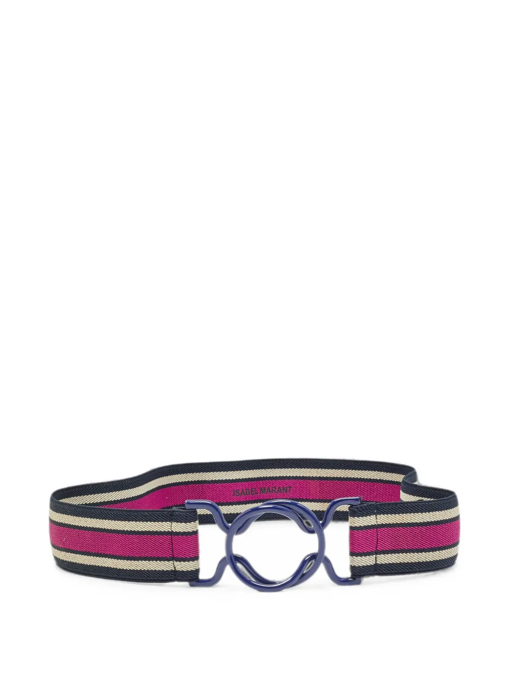 ISABEL MARANT Elie striped belt - Blu