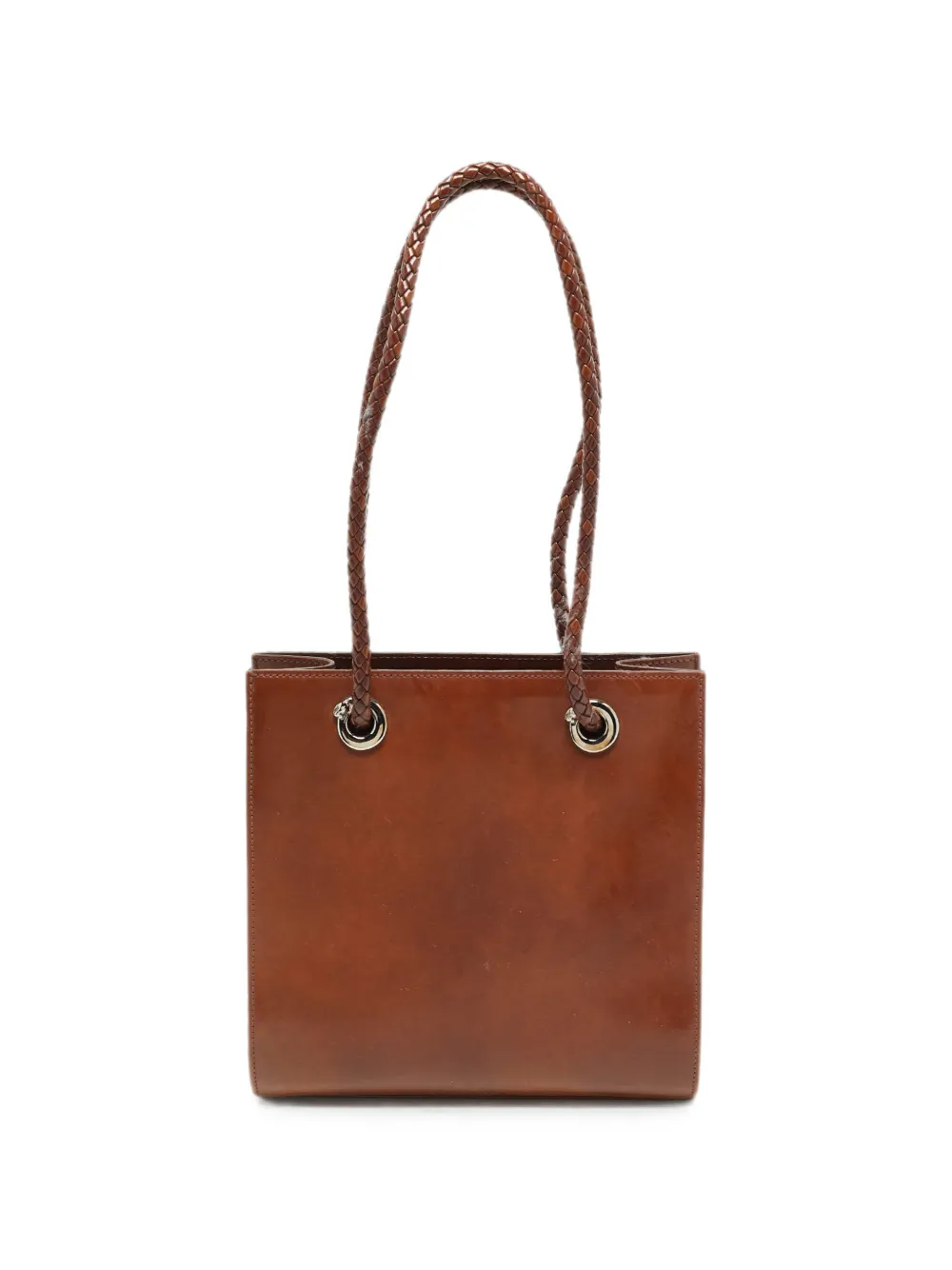 Cartier Panthère braided handle tote bag - Braun