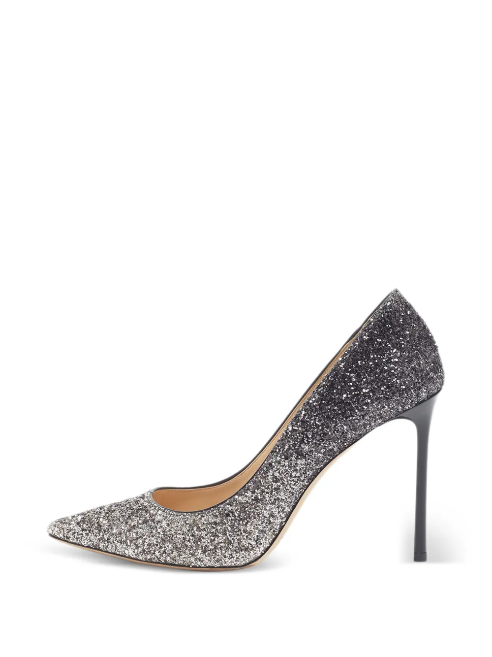 Jimmy Choo Pre-Owned Romy Pumps im Glitter-Look - Silber