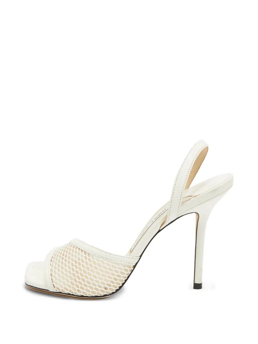 Jimmy Choo Pre-Owned open-toe slingback sandals - Weiß