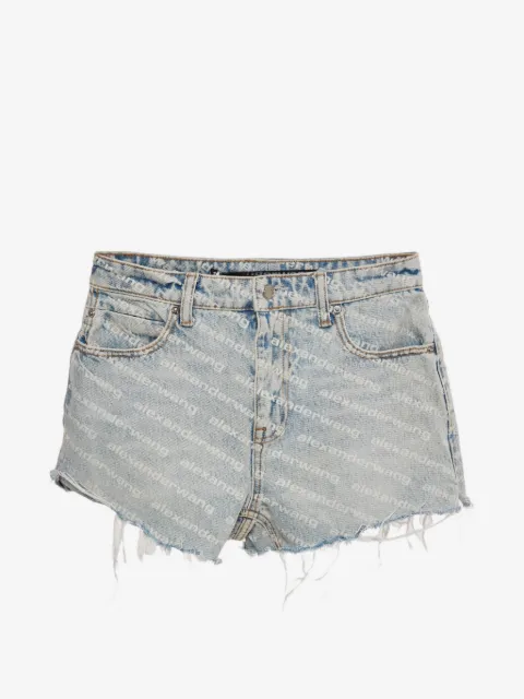Alexander Wang Bite logo-print denim shorts