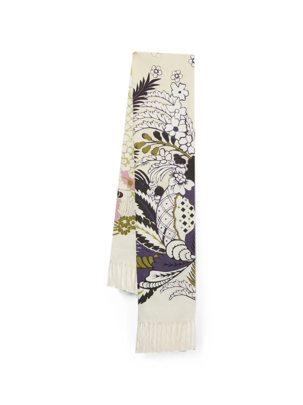 Valentino Garavani Pre-Owned Tropical World Arazzo print scarf - Toni neutri