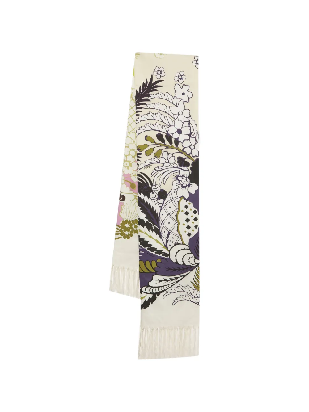 Valentino Garavani Pre-Owned Tropical World Arazzo print scarf - Toni neutri